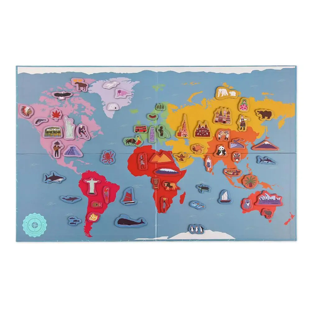 Hello World! Magnetic World Map - MD Store
