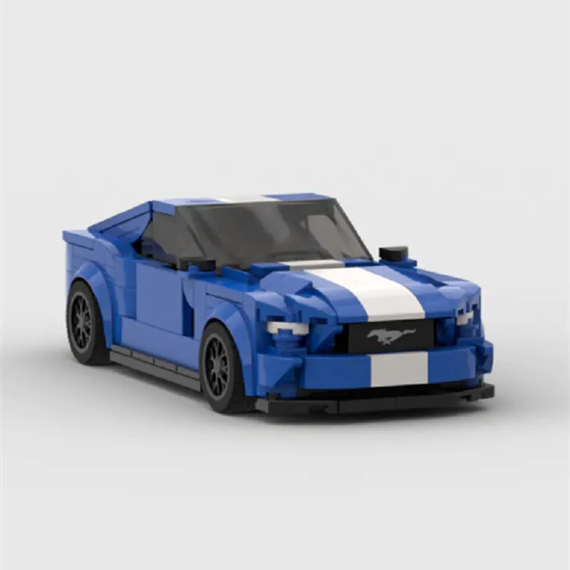 MOC Ford Mustang Hoonicorn Auto Geschwindigkeit Champion Racer Baustein