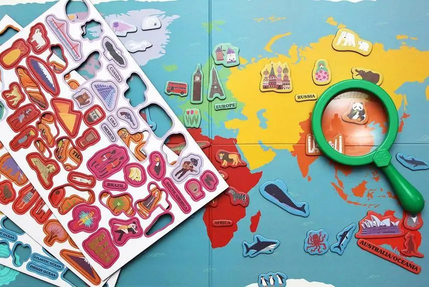 Hello World! Magnetic World Map - MD Store