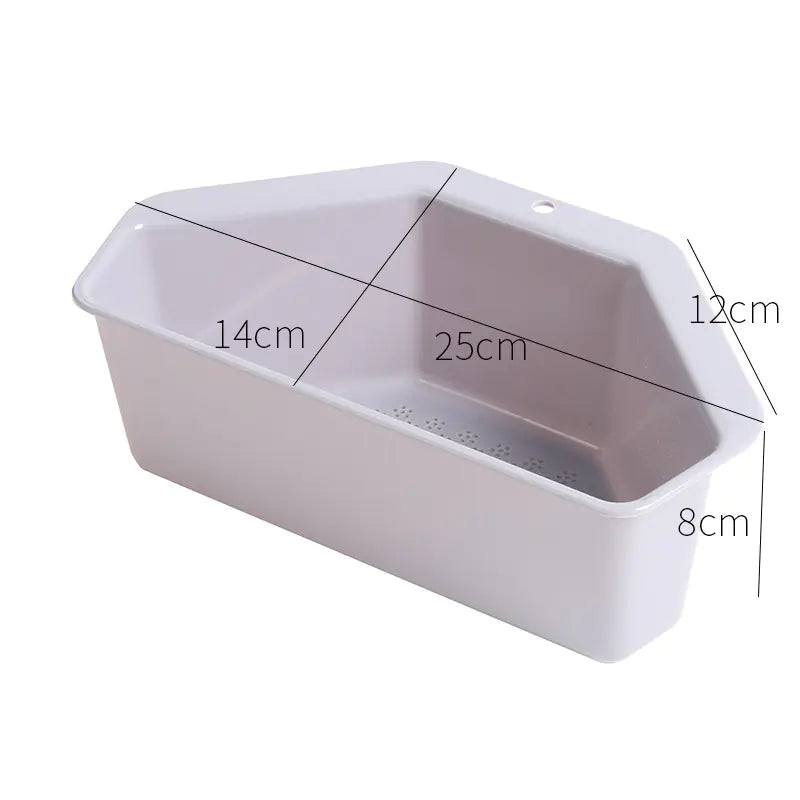 Kitchen Sink Triangle Drain Basket for Storage