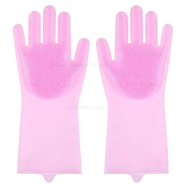 Magische Geschirrspülhandschuhe aus Silikon