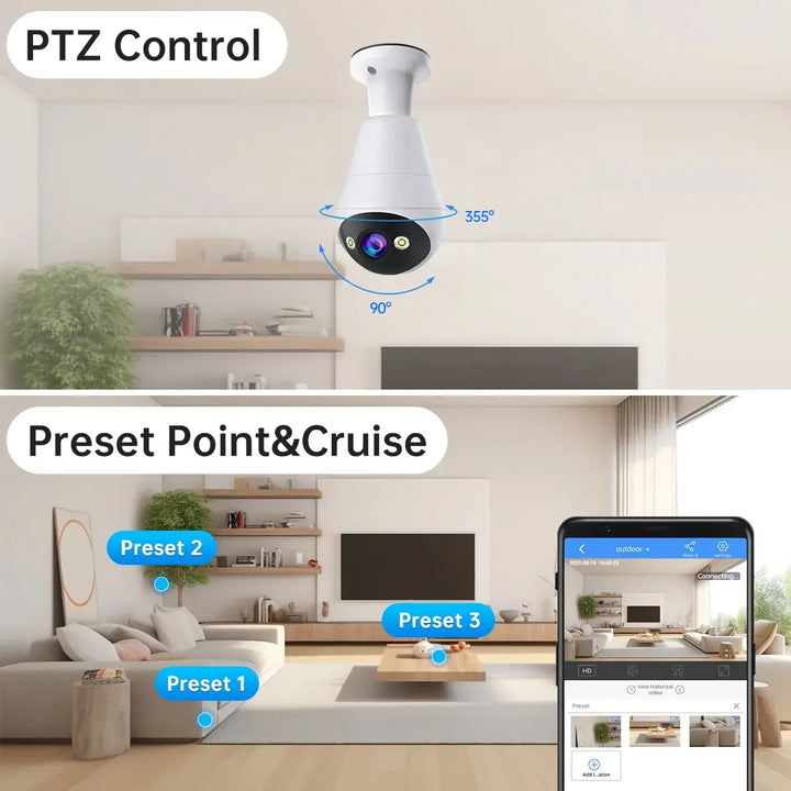 WiFi Bulb Camera with Night Vision - MD Store