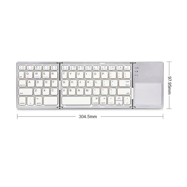 Dreifach klappbare Tastatur