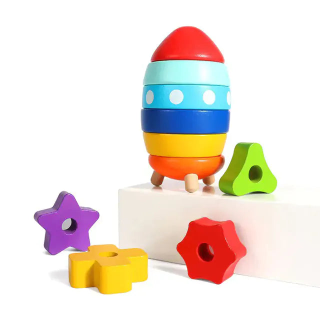 Wooden Rocket Sorting Toy - MD Store
