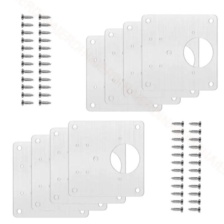 Stainless Steel Furniture Cabinet Door Hinge Repair Plate - MD Store