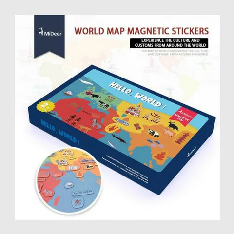 Hello World! Magnetic World Map - MD Store