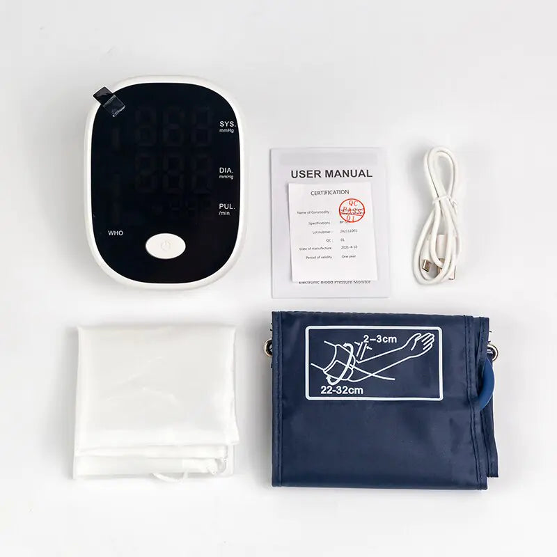 Intelligent Voice Arm Blood Pressure Monitor for Home