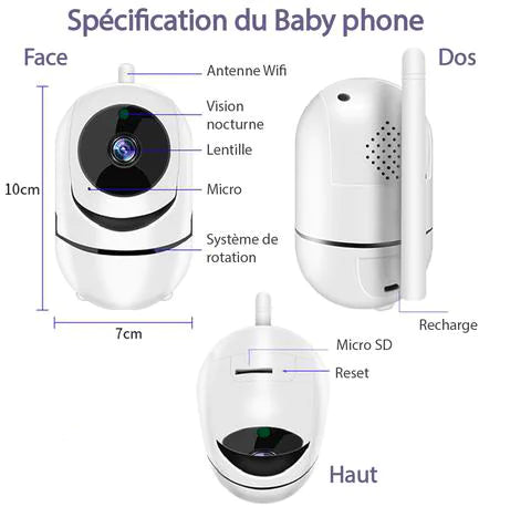 Audio And Video Baby Monitor 720P HD - MD Store