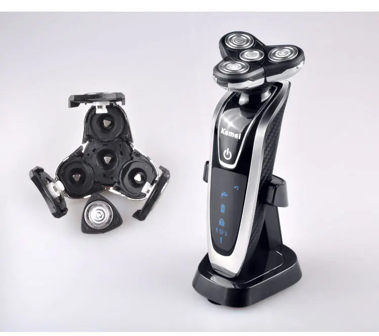 4-Blade Rechargeable Men's Shaver and Grooming Set