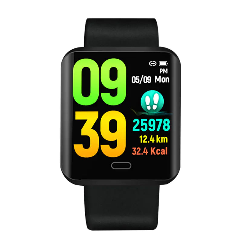 HD Square Touch Screen Waterproof Smart Fitness Watch