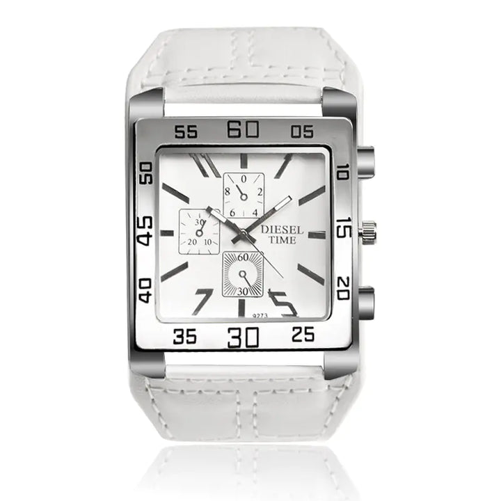 Casual Military Square Dial Watch for Men