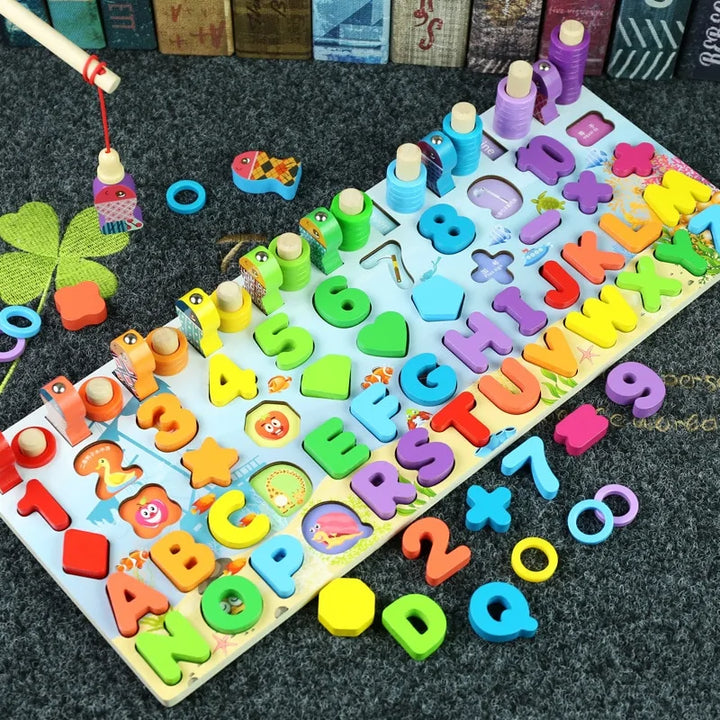 Montessori Wooden Geometric Puzzle for Kids - MD Store