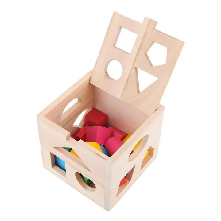 Wooden Shapes Sorting Cube - MD Store