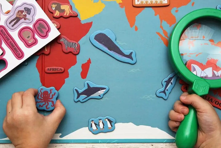 Hello World! Magnetic World Map - MD Store