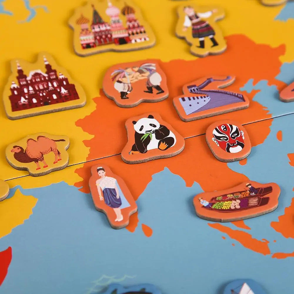 Hello World! Magnetic World Map - MD Store