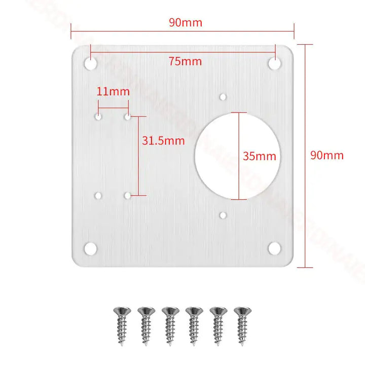 Stainless Steel Furniture Cabinet Door Hinge Repair Plate - MD Store