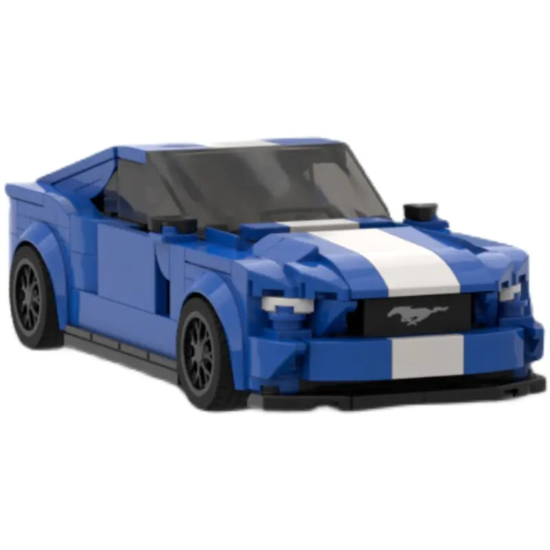 MOC Ford Mustang Hoonicorn Auto Geschwindigkeit Champion Racer Baustein