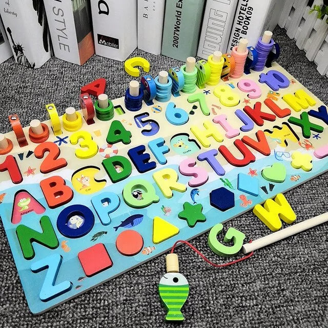 Montessori Wooden Geometric Puzzle for Kids - MD Store