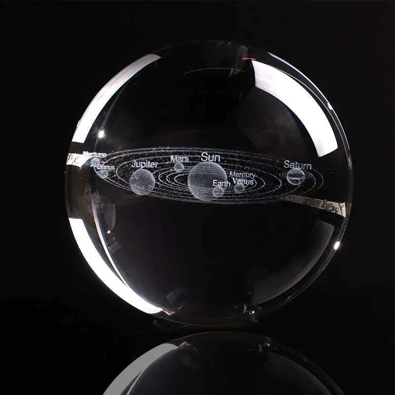 Laser Engraved Solar System Globe - MD Store