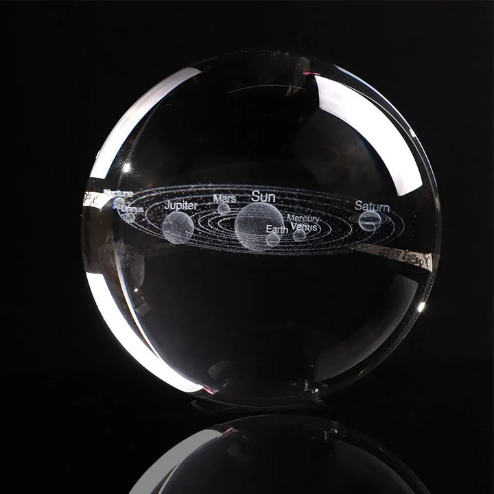 Laser Engraved Solar System Globe - MD Store