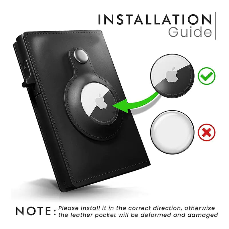 Smart Air Tag Wallet with RFID Blocker - MD Store