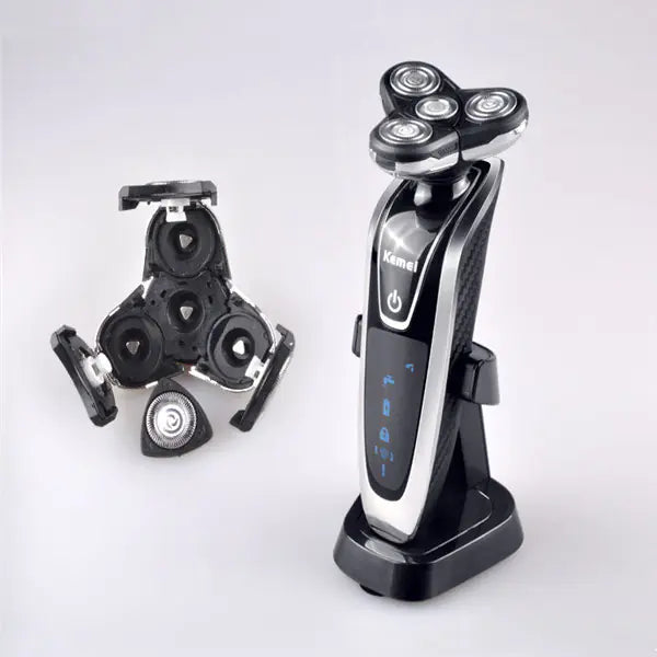 4-Blade Rechargeable Men's Shaver and Grooming Set