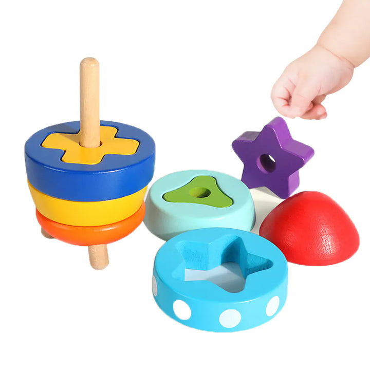 Wooden Rocket Sorting Toy - MD Store