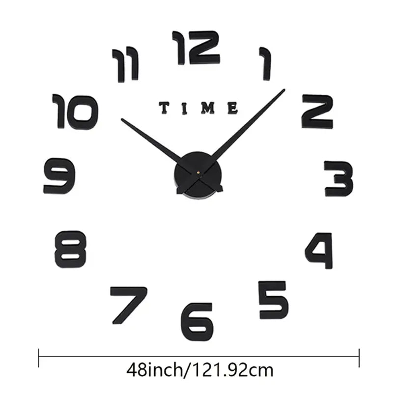 DIY 3D Frameless Wall Clock Kit