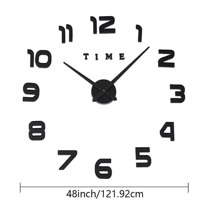 DIY 3D Frameless Wall Clock Kit