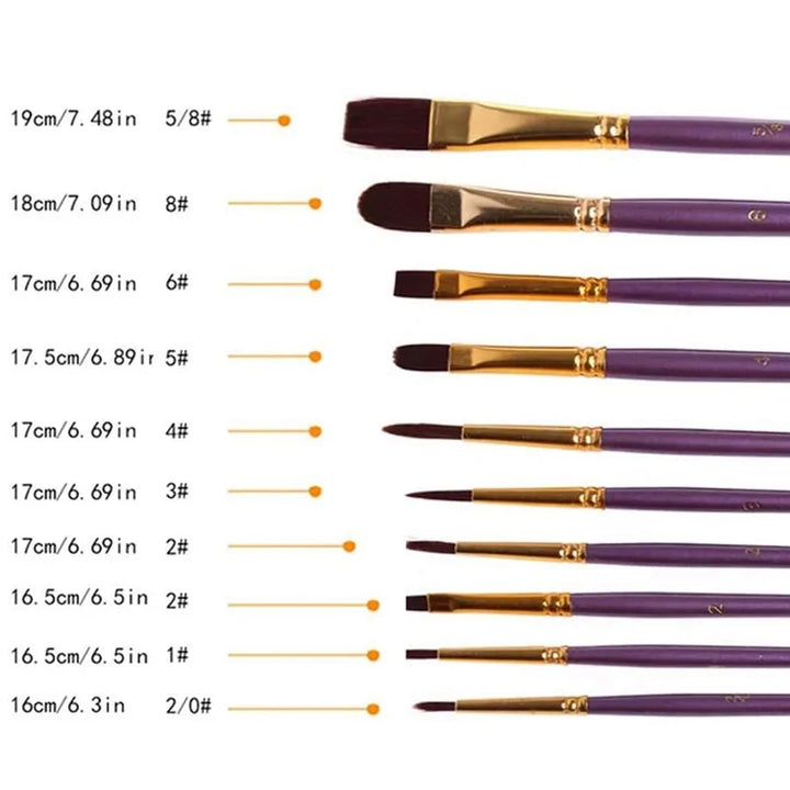 10-teiliges Pinselset