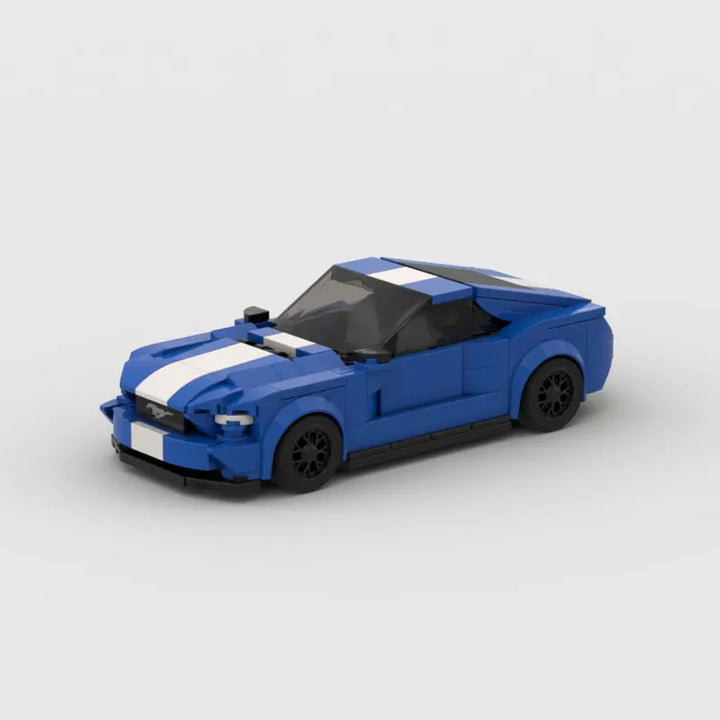 MOC Ford Mustang Hoonicorn Auto Geschwindigkeit Champion Racer Baustein