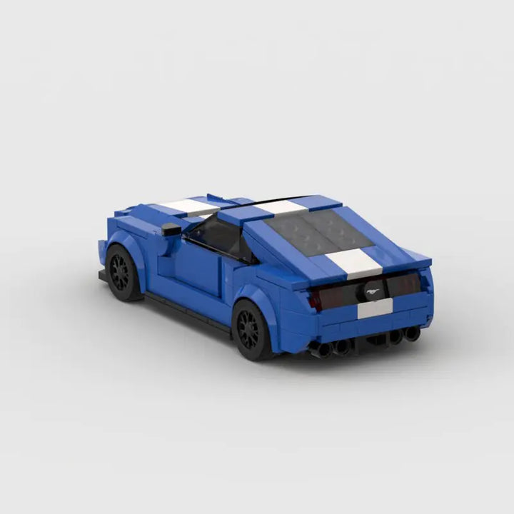 MOC Ford Mustang Hoonicorn Auto Geschwindigkeit Champion Racer Baustein