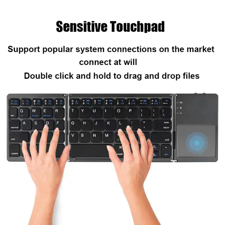 Dreifach klappbare Tastatur