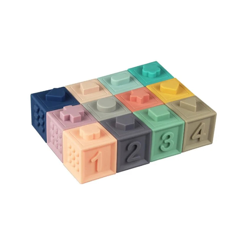 Silicone Educational Building Blocks For Toddlers - MD Store