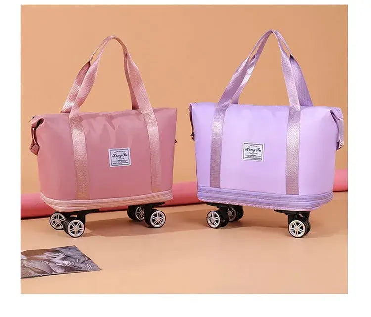 Double-Layer Extended Large Capacity Travel Bag With Wheels