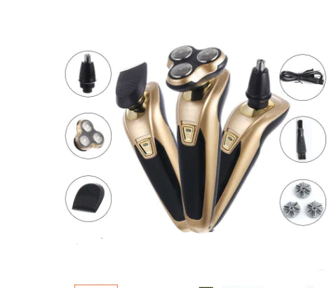 3-in-1 Rechargeable Electric Razor and Beard Trimmer