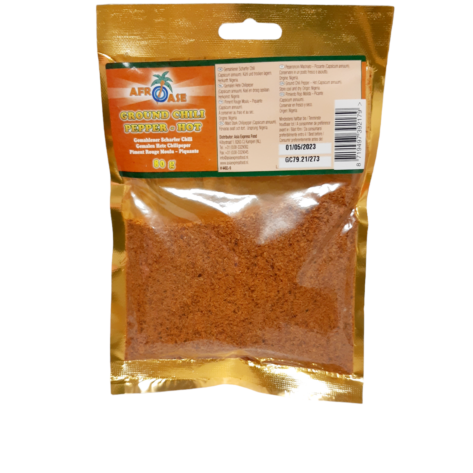 Afroase Ground Chilli Pepper - Hot 80g - MD Store