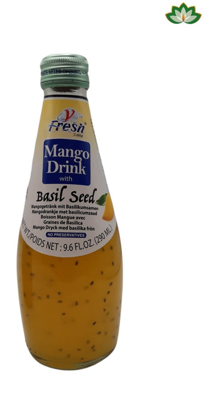 Fresh Mango Drink with Basil Seeds 290ml MD-Store