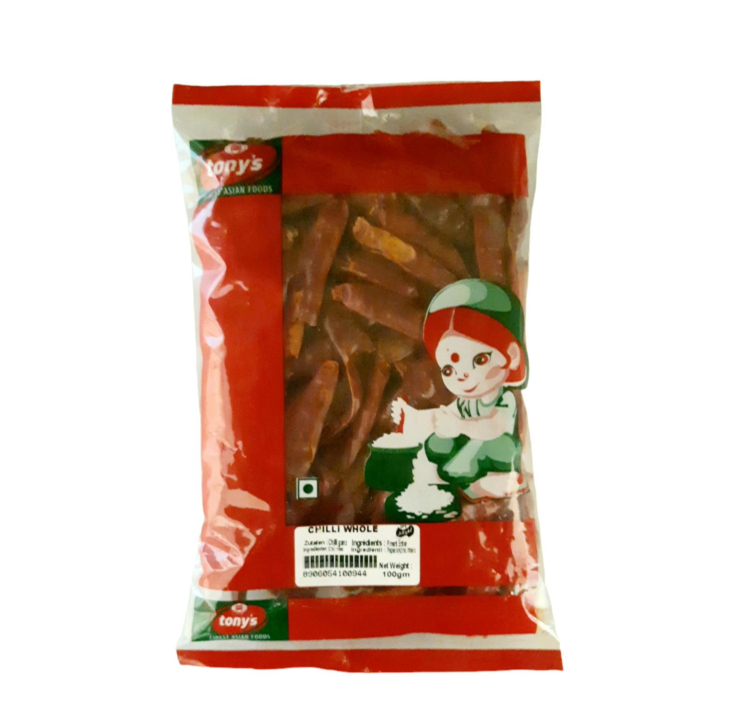 Tony's Chilli Whole 100g - MD Store