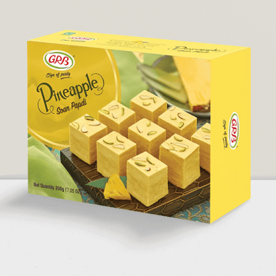 Buy The GRB Pineapple Soan Papdi from MD-Store in Europe