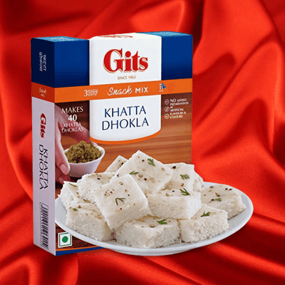 Verwenden Sie Gits Khatta Dhokla Mix, um einen Snack zu knabbern