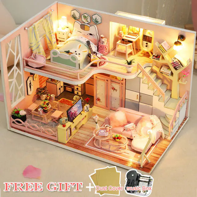 DIY Model Toy Cabin Building Kit
