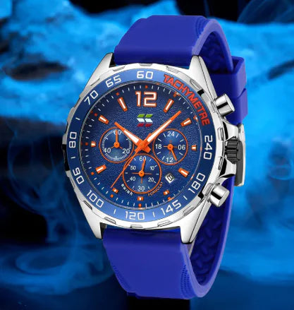 Sporty Six-Pin Quartz Watch