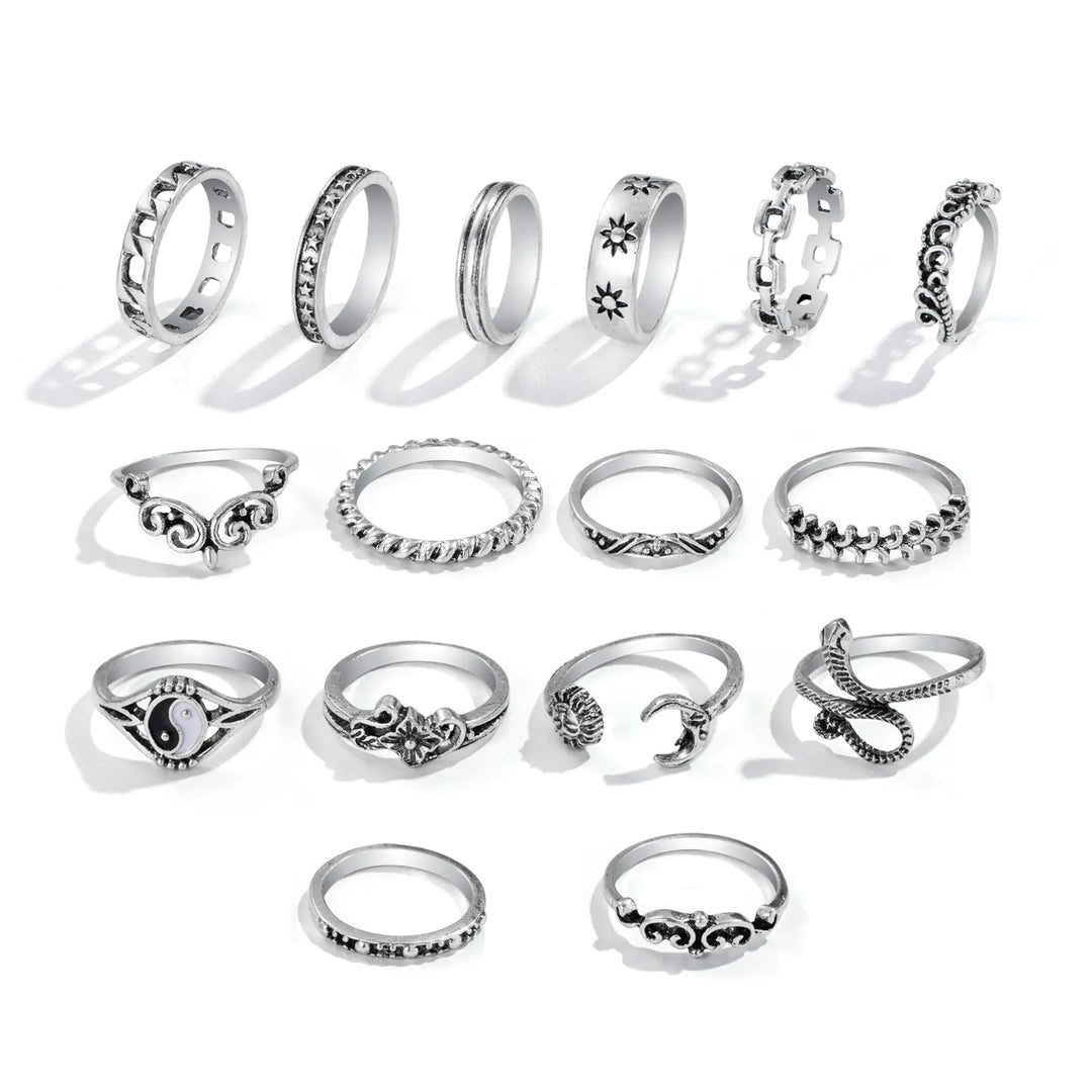 Personalized Retro Trendy Ring with Embossed Design
