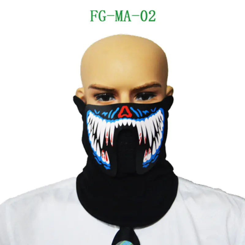 LED Light Mask with Sound Control