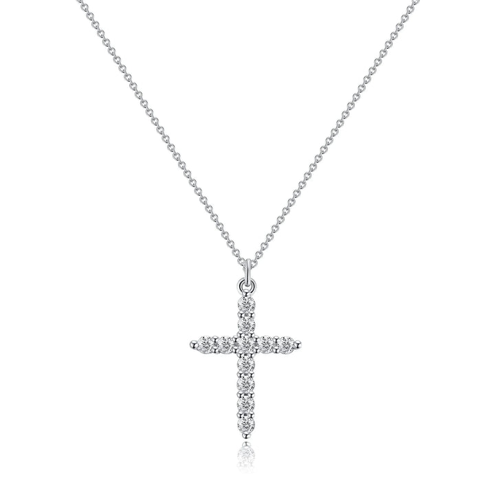 Rotatable Cross Crown Necklace