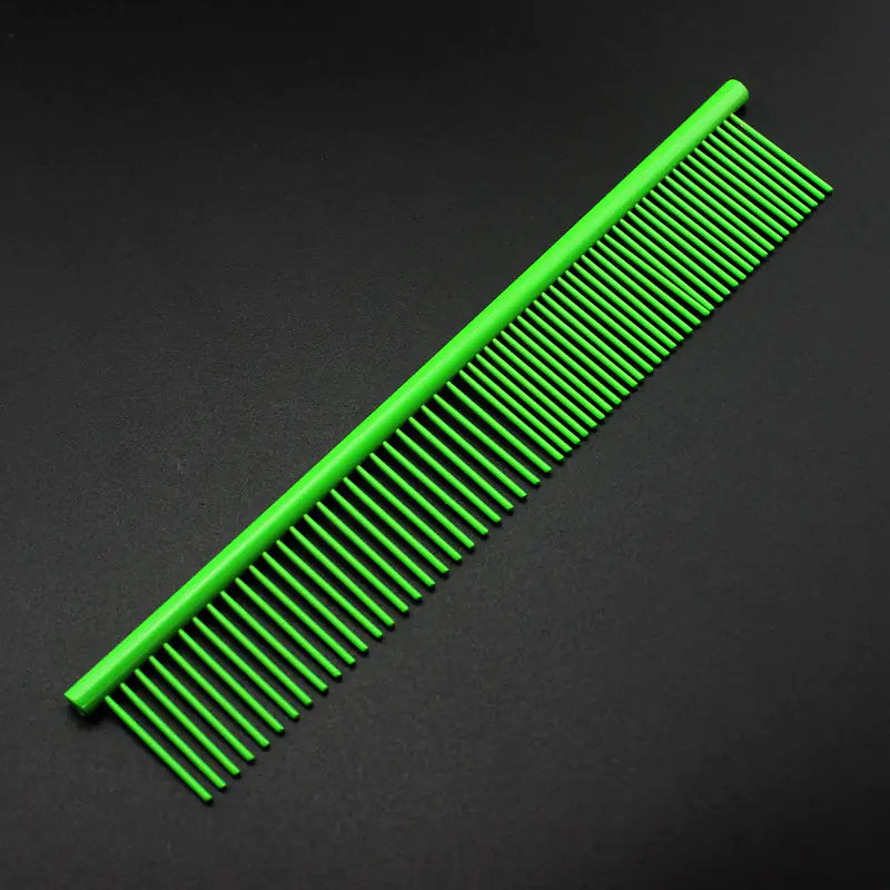 Colorful Stainless Steel Medium Pet Comb
