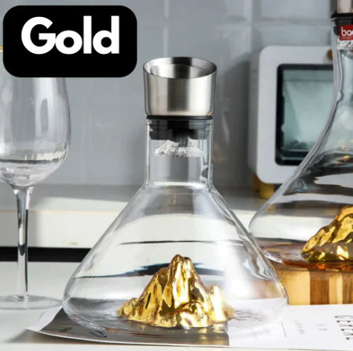 Mountain Decanter with Crystal Glass Filter (One Piece)