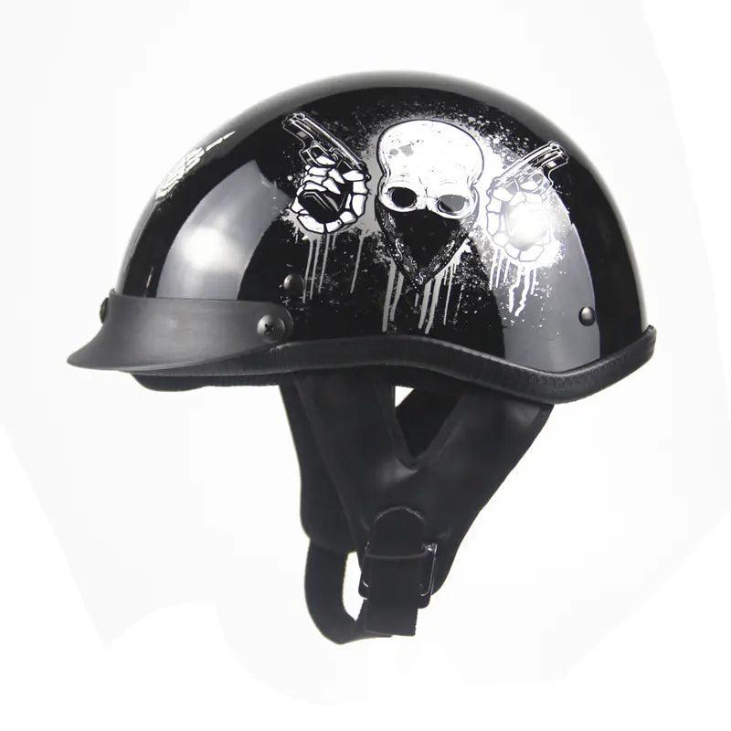Harley Motorcycle Summer Helmet with Skull Design
