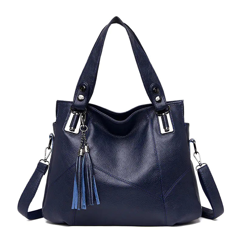 Fashionable Soft Leather Large Shoulder Bag for Women